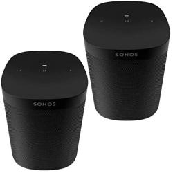 Two Room Set Sonos One SL - The Powerful Microphone-Free Speaker for Music and More - Black