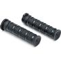 Kuryakyn 6673 Dillinger Handlebar Grips for Dual Cable Throttle Control: 1996-2019 Harley-Davidson Motorcycles, Satin Black, 1 Pair