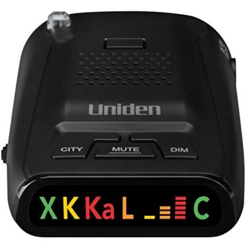 Uniden DFR1 Long Range Laser and Radar Detection, 360° Protection, City and Highway Modes, Easy-to-Read Color Icon Display with Signal Strength Meter Bars,Black