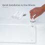AQUIVER Acrylic Monitor Stand - 10mm Thickness Clear Platform - 14.5(L) x 9(W) x 3.4(H) Ergonomic Desktop Riser - for Laptop, Pc, Notebook, Printer, Computer, Flat Screen LCD TV