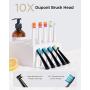Fairywill Dual Sonic Electric Toothbrushes for Adults & Teens - 8 Brush Heads 2 Travel Cases Included, 5 Modes with Smart Timer, Rechargeable Whitening Toothbrush USB Charging Lasts 30 Days