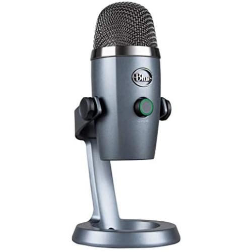 Blue Yeti Nano Professional Condenser USB Microphone with Multiple Pickup Patterns & No-Latency Monitoring for Recording and Streaming on PC & Mac - Shadow Grey