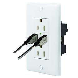 Hubbell Wiring Systems USB15X2W USB Receptacle