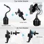 Wireless Car Charger TOOVREN Phone Mount Auto Clamping Fast Qi iPhone Car Charger Air Vent/Cup Holder for Car 10W Charging for iPhone 12/11 Pro Max/X/XR/8/7Plus,Samsung Note10+/s9,Google Pixel