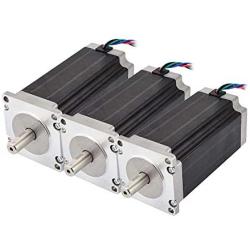 STEPPERONLINE 3PCS 3Nm Nema 23 Stepper Motor 4.2A 4-wires 10mm Shaft DIY CNC Mill Lathe Router