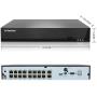 Evtevision 16 Channel 5MP PoE NVR 16CH CCTV Network Video Recorder,Support Onvif P2P Easy Remote View from Smartphone,HDMI/VGA Output(Hard Disk is NOT Included)