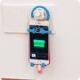 Flexible Cell Phone Holder Mount Premium Flexible Silicone That Bends in Any Direction You Choose. Great for Bike, Home, and car. (Blue)