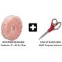 3M Dual Lock Reclosable Fastener 250 Clear, 1 in x 10 Ft with Bonus Scotch 1428 Multi Purpose Scissors