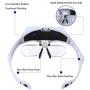 Magnifying Glasses - Headband Magnifier Glasses with 2 Led Light ，Hands-Free Interchangeable Headband and 5 Lenses for Close Work
