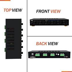 Premium New and Improved 6 Zone Channel Speaker Switch Selector Volume Control Switch Box Hub Distribution Box for Multi Channel High Powered Amplifier Control 6 Pairs of Speakers - Pyle PSPVC6 Black