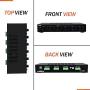Premium New and Improved 6 Zone Channel Speaker Switch Selector Volume Control Switch Box Hub Distribution Box for Multi Channel High Powered Amplifier Control 6 Pairs of Speakers - Pyle PSPVC6 Black