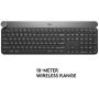 Logitech Craft Advanced Wireless Keyboard with Creative Input Dial and Backlit Keys, Dark grey and aluminum