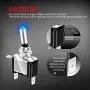 DaierTek 2pcs 12V Blue LED Lighted Toggle Switch Marine SPST 3 Pin ON OFF for Automotive Car RV Vehicles Truck Boat