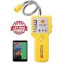 Y201 Propane and Natural Gas Leak Detector; Portable Gas Sniffer to Locate Gas Leaks of Combustible Gases like Methane, LPG, LNG, Fuel, Sewer Gas; w/ Flexible Sensor Neck, Sound & LED Alarm, eBook