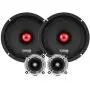 DS18 PRO-X8.4BMPK Mid and High Complete Package - Includes 2X Midrange Loudspeaker 8'' and 2X Aluminum Super Bullet Tweeter 1'' Built in Crossover - Door Speakers for Car or Truck Stereo Sound System