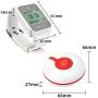 Retekess TD108 Wrist Pager System,Caregiver Pager,Smart Call Button,Max 999,72h Standby,1 Watch Receiver,5 Panic Buttons for Elderly,Patient,Resident