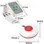 Retekess TD108 Wrist Pager System,Caregiver Pager,Smart Call Button,Max 999,72h Standby,1 Watch Receiver,5 Panic Buttons for Elderly,Patient,Resident