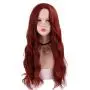 SinRany Women Girs Red Long Wave Wig Halloween Movie Role Cosplay Hair