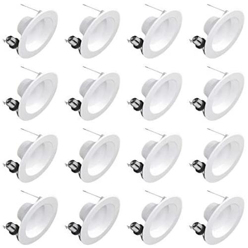 Hyperikon 6 Inch LED Recessed Lighting, 14W=75W, Retrofit Dimmable Downlight, CRI90, UL, Energy Star, Daylight White, 16 Pack