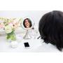 iHome All-in-One, 7X Magnify, 9'' 2-Sided LED Bluetooth Audio, Phone Charging Makeup Mirror, Bright LED Light Up Mirror, Natural Light, Double-Sided Vanity Mirror, Hands-Free Speakerphone