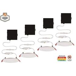 Ultra Slim 4 in. Color Selectable New Construction and Remodel Canless Recessed Integrated LED Kit (4-Pack)