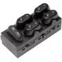 Dorman 901-339 Front Driver Side Door Window Switch for Select Ford/Lincoln/Mercury Models, Black