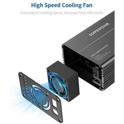 SUPERONE 300W Car Power Inverter DC 12V to 110V AC Converter with 4.8A Dual USB Car Adapter (2021 Latest, Black)