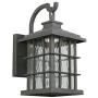 Home Decorators Collection Summit Ridge Collection Zinc Outdoor Integrated LED Dusk-to-Dawn Medium Wall Lantern