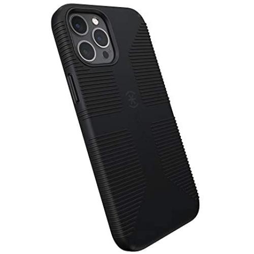 Speck Products CandyShell Pro Grip iPhone 12 Pro Max Case, Black/Black (137609-1050)