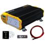 KRIËGER 1100 Watt 12V Power Inverter Dual 110V AC Outlets, Installation Kit Included, Automotive Back Up Power Supply For Blenders, Vacuums, Power Tools MET Approved According to UL and CSA.