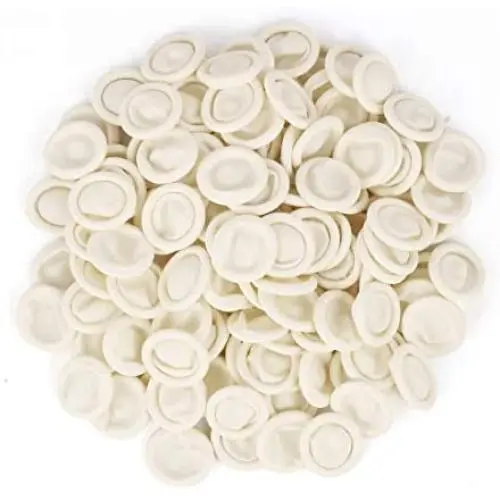 (Approx. 130 PCS) Latex Finger Cots, Disposable Medium Fingertips Protector Finger Covers for Electronic Repair