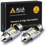 Alla Lighting DE3022 DE3175 LED Bulb Xtremely Super Bright 31mm CAN-BUS Festoon DE3021 3175 6428 3030 SMD Cars Trucks LED Interior Dome Map Trunk Step Courtesy Lights, 6000K Xenon White