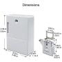 ETEKJOY RFID Electronic Cabinet Lock Hidden DIY for Wooden Cabinet Locker Drawer Cupboard (Gray)