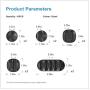 Yeawel 10PCS Cable Clips, Multipurpose Cord Holder, Self-Adhesive Cord Management, Black Cable Holder, Earphone Wire Organizers for Home, Office, Car, Desk Accessories