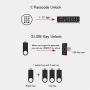 Smart Touch Cabinet Locks,Keyless Drawer Lock,Furniture Wardrobe Keypad Lock,Electronic Lock for Home/Office/Gym/Rental Hosts/Locker (Horizontal)