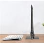 Adjustable Laptop Stand Dock, Compatible with All Laptops, Vertical Modern Aluminum Custom Fit Desktop Space-Saving (Gray)