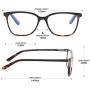 ZENOTTIC Anti Blue Light Glasses Blue Light Blocking Reading Glasses Stylish Leopard Glasses Anti Eyestrain for Women