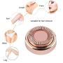 Gift2U Facial Hair Remover Replacement Heads, 6pcs Rose Gold Electronic Shaver Head Cutter Replacement with 18K Gold-Plated Blade Cover for Face, Leg, Armpit, Back, etc