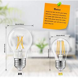 12-Pack Dimmable Globe A15 LED Bulbs 60W Equivalent, 6W Vintage E26 Edison Bulb 2700K Warm White, AC 120V, Great for Ceiling Fan, Bathroom Vanity Fixtures