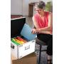 Vaultz Locking File Storage Chest, Two-Handled, Letter/Legal File Storage, 17 1/2 W x 14 D x 12 1/2 H Inches, White (VZ00169)