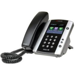 Polycom VVX 501 Corded Business Media Phone System - 12 Line PoE - 2200-48500-001 - AC Adapter Included - Replaces VVX 500