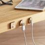 Eco-Friendly Product-Natural Wooden Magnetic Cable Holder, Cable Management for organizing Cable Cords Home and Office, Adhesive Cord Holder(WOOD-11)