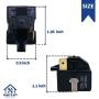 Whats Up P6R8MC OEM Replacement Part for Refrigerator Start Relay Replaces 6748C-0003D