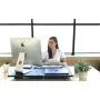 DeskDoc Premium Standing Desk Converter, 32in x 20in Workspace, Sit to Stand in Seconds, Adjust Height with Ease, Pre-Assembled, Strong and Sturdy Design, (Black)