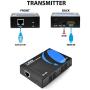 HDMI Extender Balun by Orei Upto 330 Feet 1080p Signal Over Single CAT5e/CAT6 Ethernet Cable, Deep Color, One to Many, IR Control (EX-330(Upgraded))
