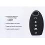 KOSMIQ Silicone 5buttons Smart Key Fob Remote Skin Cover Case Protector Keyless Entry Jacket Compatible with 2018 2017 Nissan Armada Murano Rogue Maxima Altima Sedan Pathfinder KR5S