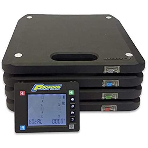 ProForm Vehicle Scale, Slim, Electric, 15 in Square, 1750 Capacity Pad, Wireless, Case/Controller/Pads, Kit (TCI67644)