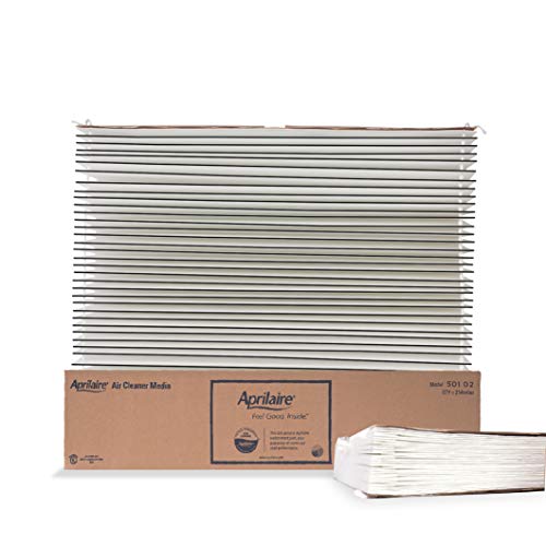 Aprilaire 501 Replacement Furnace Air Filter for Aprilaire Whole Home Electronic Air Purifier Model: 5000, MERV 16, Allergy, Asthma, & Virus Air Filter (Pack of 2)