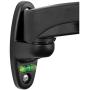 StarTech.com Wall Mount Monitor Arm - Full Motion Articulating - Adjustable - Supports Monitors 12” to 34” - VESA Monitor Wall Mount - Black (ARMPIVWALL)