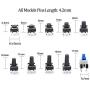 YIXISI 180Pcs Tactile Push Button Switch (6x6mm 7x7mm) 4 Pin Button Switch Assortment Kit for fields of electronic products